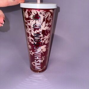 Starbucks Red Floral Tumbler